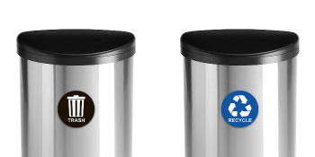 Recycle Sticker for Trash Can - Perfect Recycling Labels