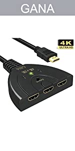 multi hdmi port splitter hdmi splitter 1 in 3 out 4k 60hz