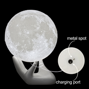 3d moon lamp with stand