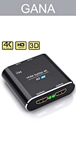 1 in 2 out hdmi splitter