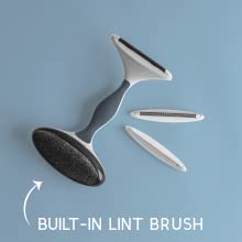 built in lint brush