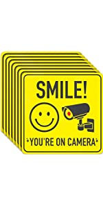 smile youre on camera sign