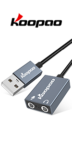 USB Headset Audio Adapter