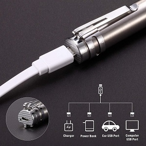 1*Cat Laser Toy 1*USB Charging Cable flashlight lighter rechargeable indoor pen kitten wand usb 