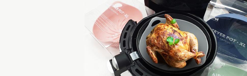 air fryer silicone pot