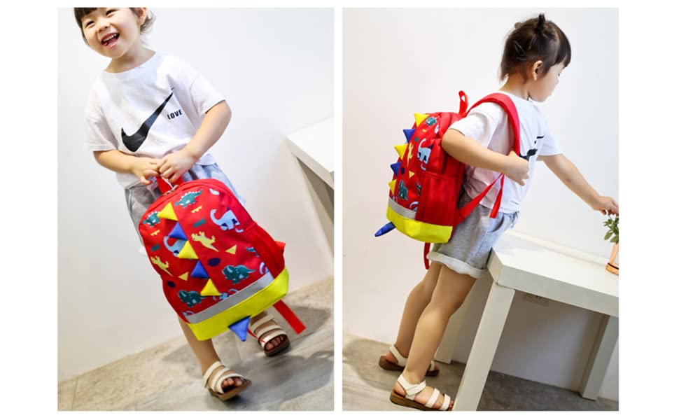 toddler backpack for boys dinosaur