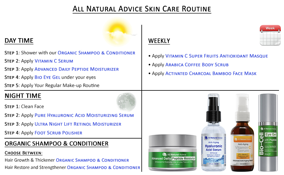All natural advice skin care routine
