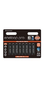  AA Eneloop Pro Rechargeable Batteries