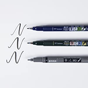 available in soft, hard and twin tip brush tips. Perfect for drawing, doodling and calligraphy