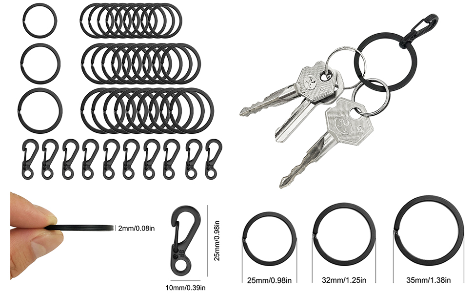 Metal Flat Key Rings