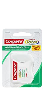 Total Mint Waxed Dental Floss 100m