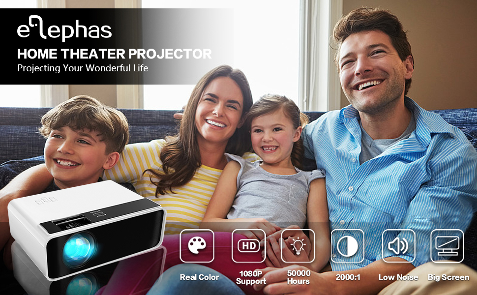 ELEPHAS mini wifi projector