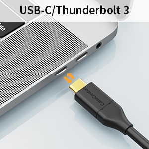 USB-C compatible with Thunderbolt 3/Thunderbolt 4/ USB4