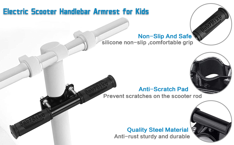 Scooter Kids Handle Grip Bar Non-Slip Adjustable Child Safe Holder Kids Handrail