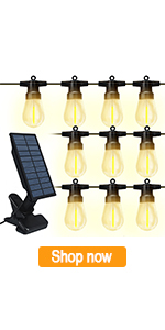 JESLED solar string lights outdoor