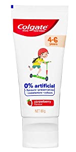 Colgate Kids 0% Toothpaste 4-6 Years Strawberry Flavour 80g