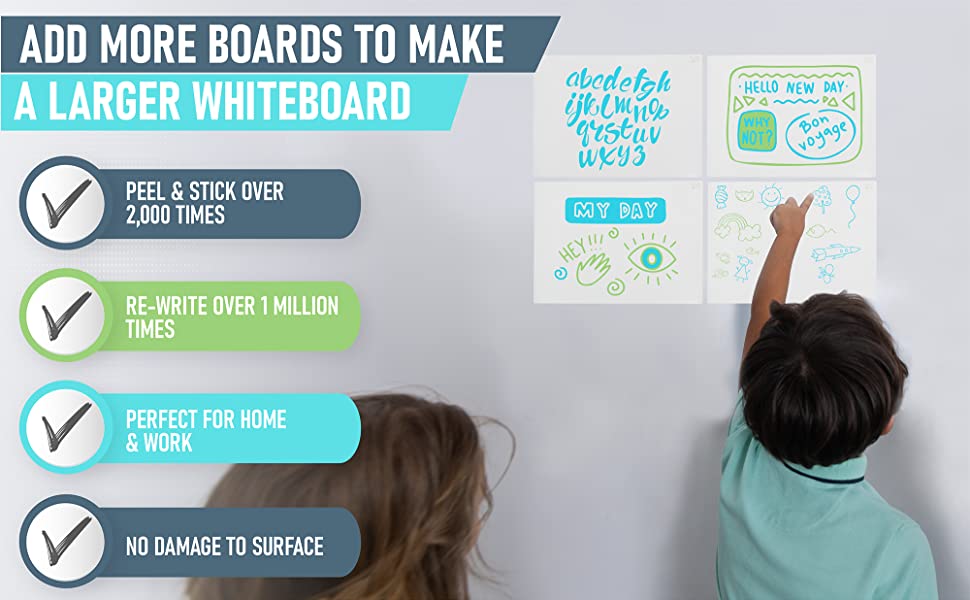 flexible reusable white board for kids