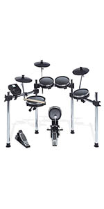 Alesis Drums Surge Mesh Kit - Eight-Piece Mesh Electric Drum Set with 385 Electronic