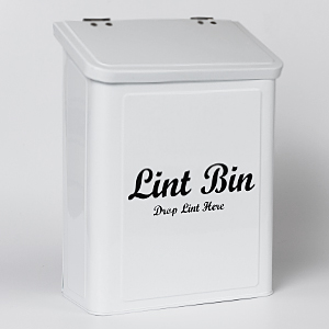  Magnetic Lint Box with Lid for Laundry Room Metal Laundry Lint bin