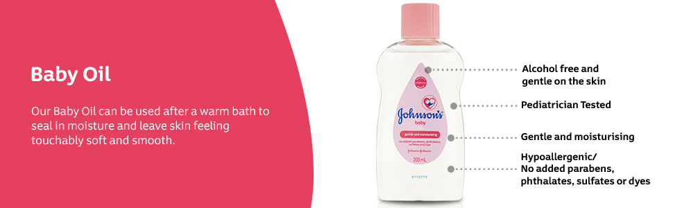 johnson and johnson, johnsons baby, cetaphil baby, baby oil, oil, alcohol free, smooth skin baby dry