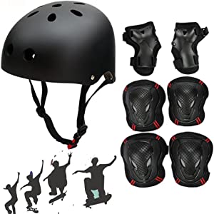 AhaTech Bike Cycling Bicycle, Scooter Roller Skate Inline Skating Rollerblading Skateboard Helmet 