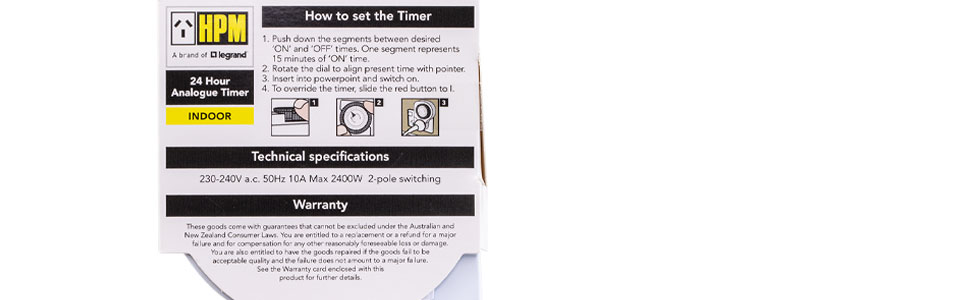 D809/1DP Rear Packaging with Instructions