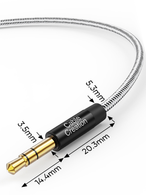 3.5mm Male to Male Aux Stereo Cable perfect for any 3.5mm audio port device