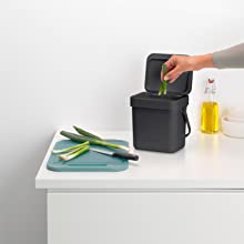 Food bin, food waste, brabantia, food caddy, kitchen storage