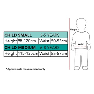 Size Chart 6-8 Years 