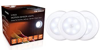 LED Motion Sensor Lights, Stick on Lights, Puck Lights, Closet Lights??Night Lights, STAR-SPANGLED