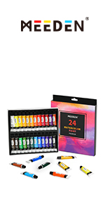 24 Colors Watercolor Paint