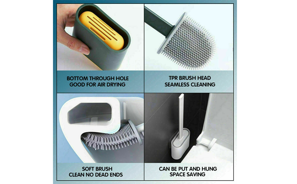 Toilet Cleaning Brush Set 