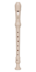 Yamaha YRS-24B recorder, Baroque fingering, natural ivory color