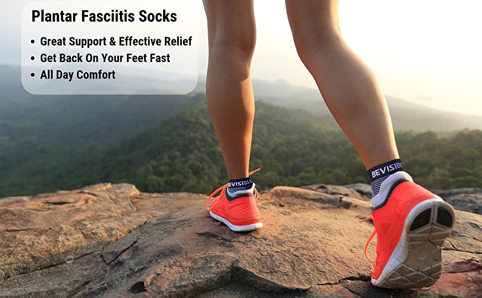 plantar fasciitis compression socks foot ankle sleeves heel pain relief for men women