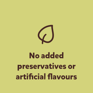 No added preservatives or artificial flavours
