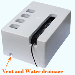 Styrofoam incubator for hatching eggs