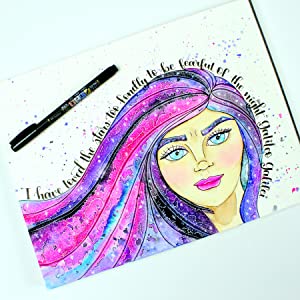 Fudenosuke Brush Pens are a must-have tool for creating art drawings with its unique brush tip