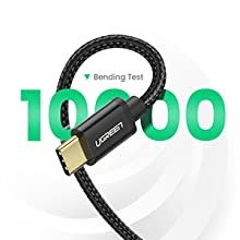 UGREEN USB-C to USB A Cable USB C Charger Type C Fast Charging Braided 2 Pack