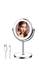  InMalla Makeup Mirror With Lights and Magnification