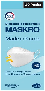 [10Pack] [MASKRO, White] - Ships from Australia, Made in Korea
