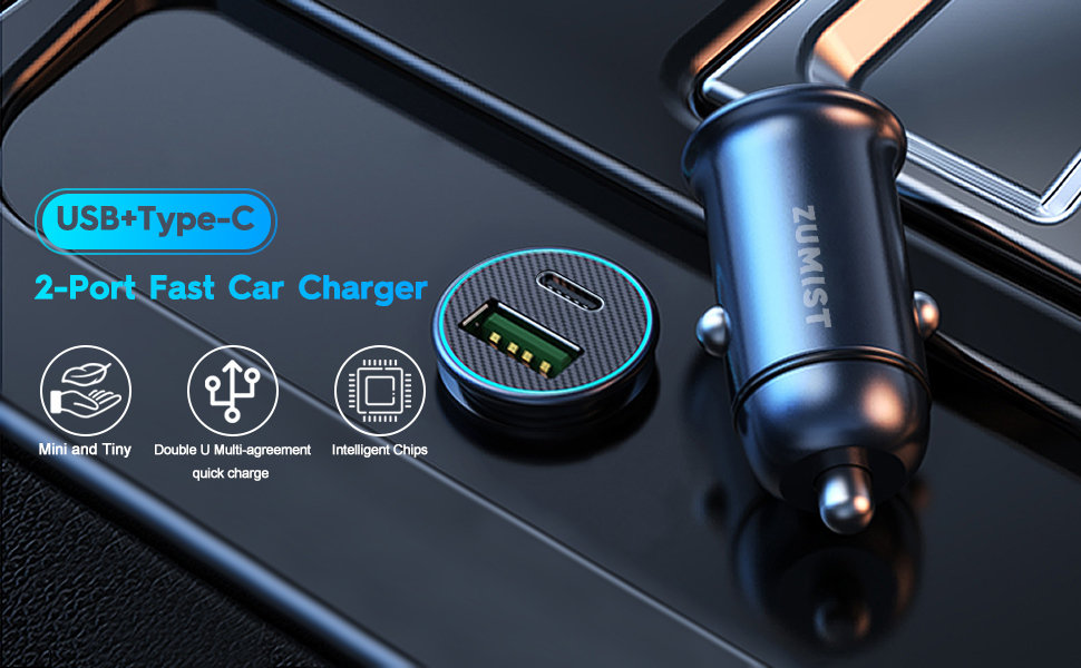 USB C Fast Car Charger