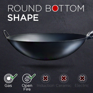 round bottom wok
