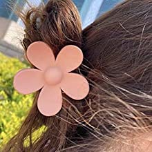pink flower clips