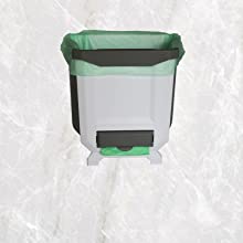 kitchen bin rubbish plastic folding wall