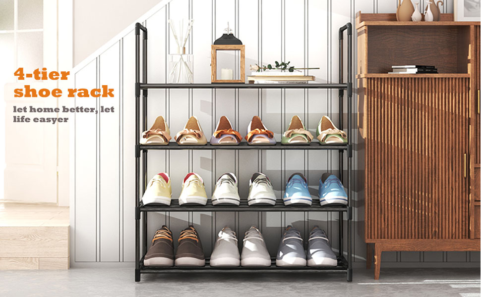 4-tier shoe rack