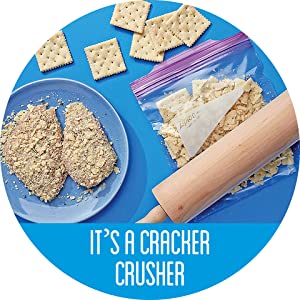 Ziploc Storage Bag with crackers