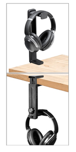 headphone stand hanger above or under desk