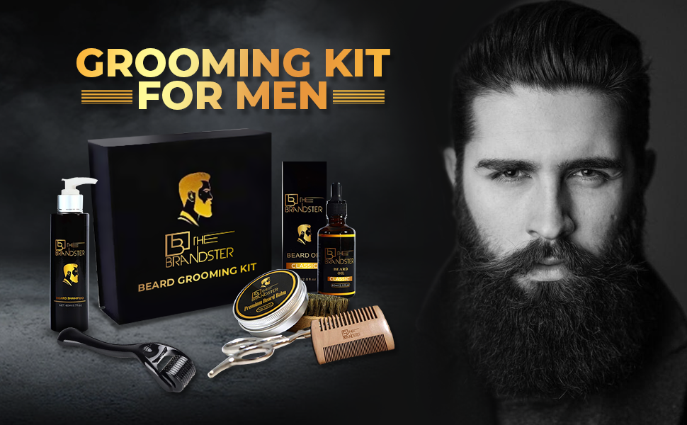 beard growth kit for beard grooming face hair