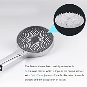 quick clean hand shower head