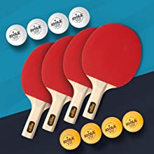 ping pong racket set table tennis paddle stiga competition bundle killerspin ping-pong blade 